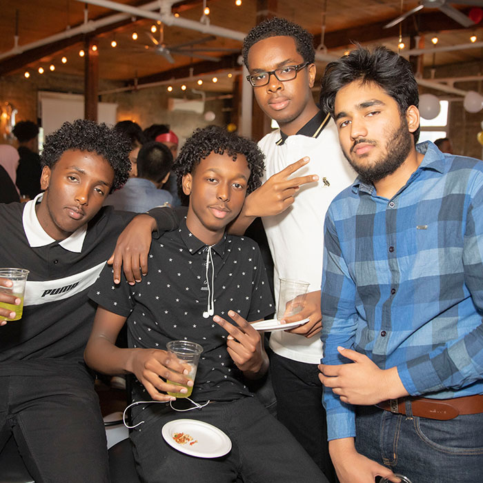 Regent Park grads at their graduation party