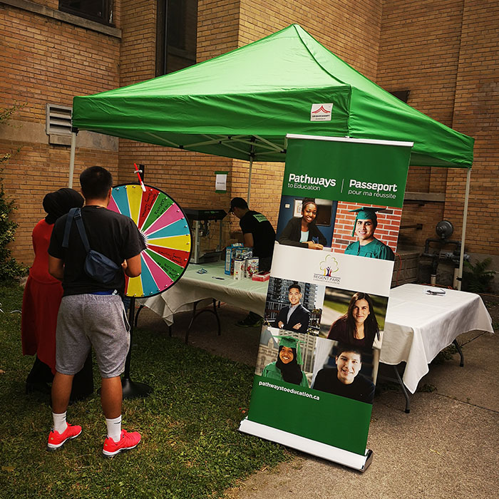 Regent Park outreach tent